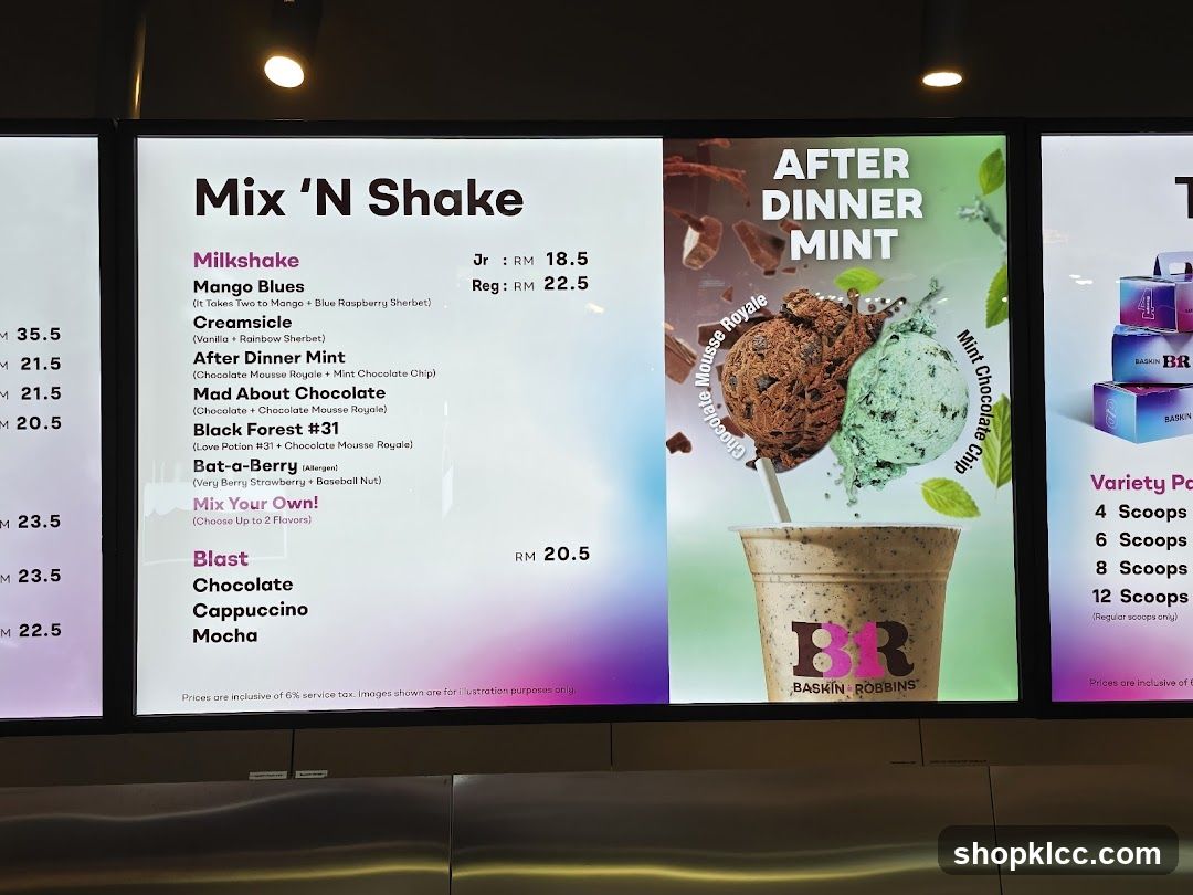 Mix 'N Shake Menu