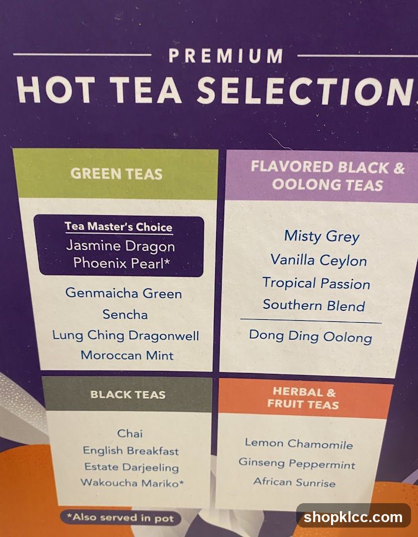 Premium Hot Tea Selections