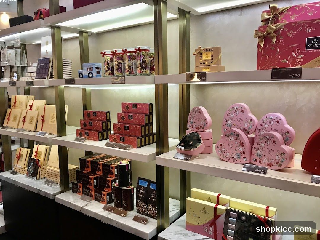 Godiva Chocolate Display