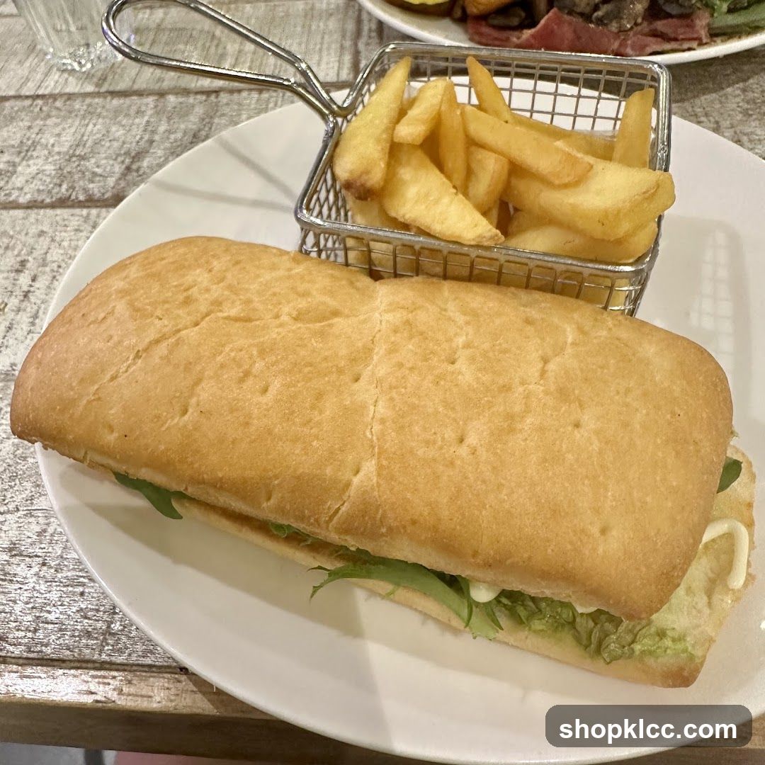 Sandwich and Fries
