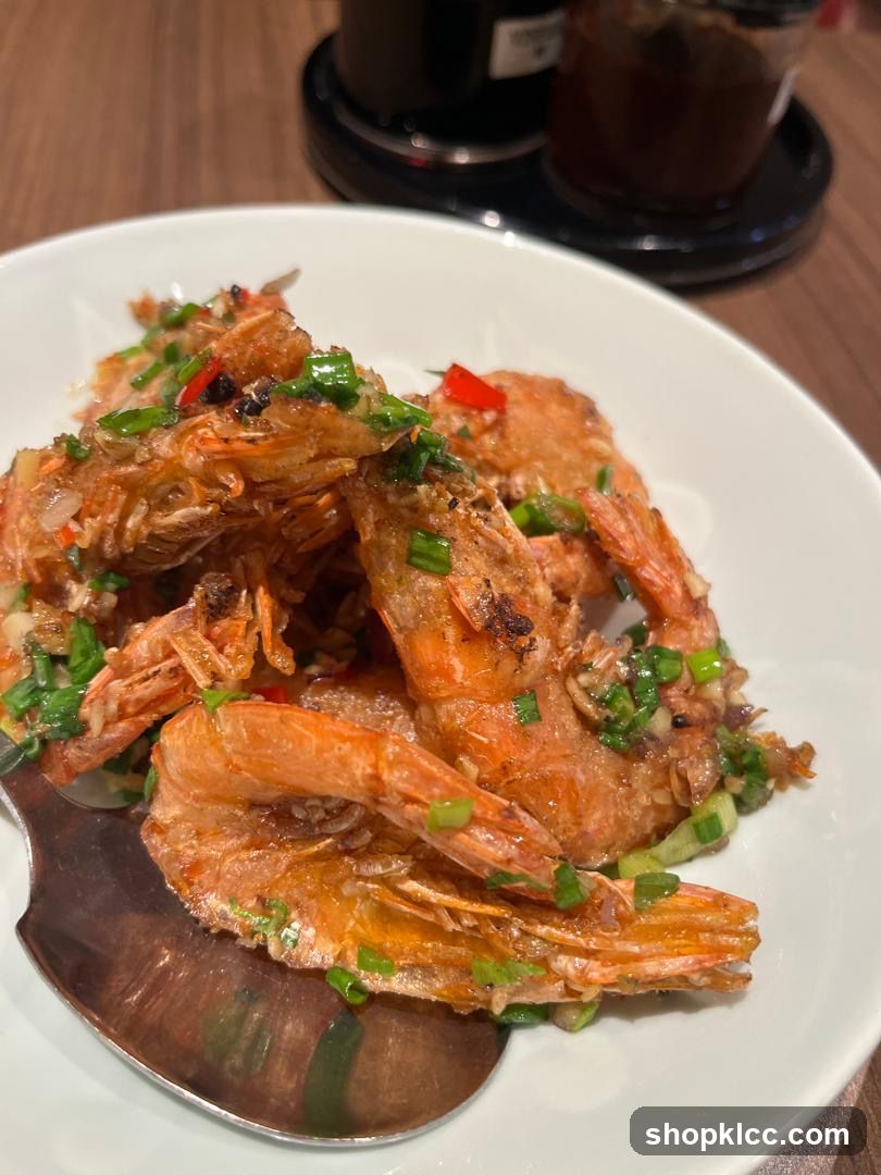 Fried Shrimp with Scallions and Chili
