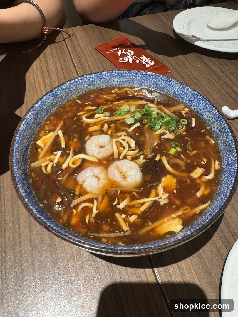 Hot and Sour Soup with Shrimp