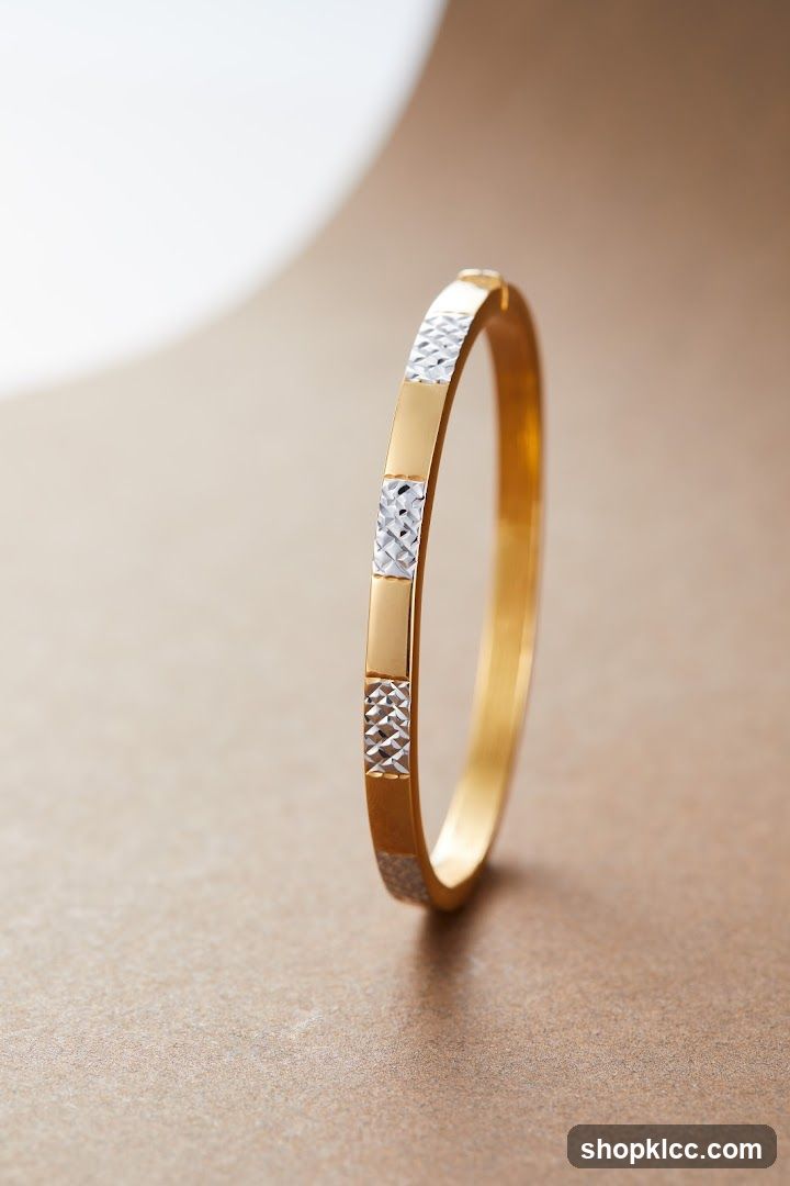 Gold and Silver Bangle