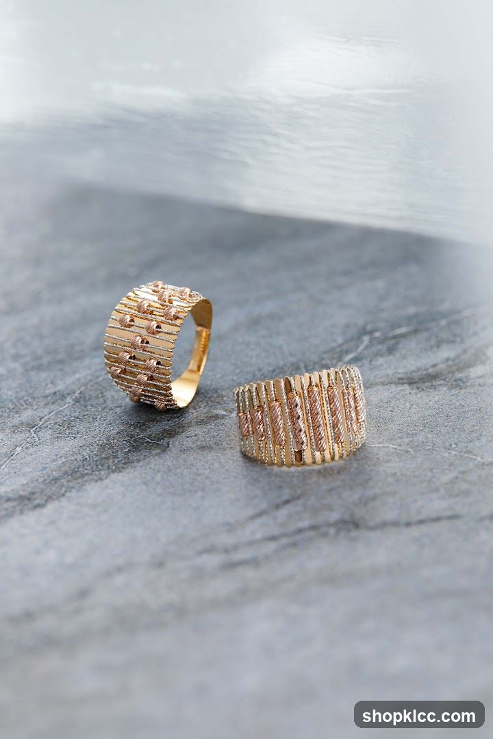 Two gold rings