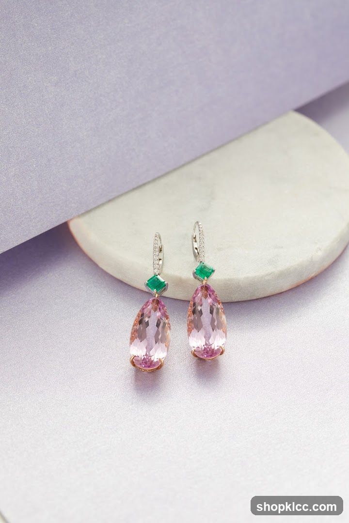 Diamond and Emerald Earrings