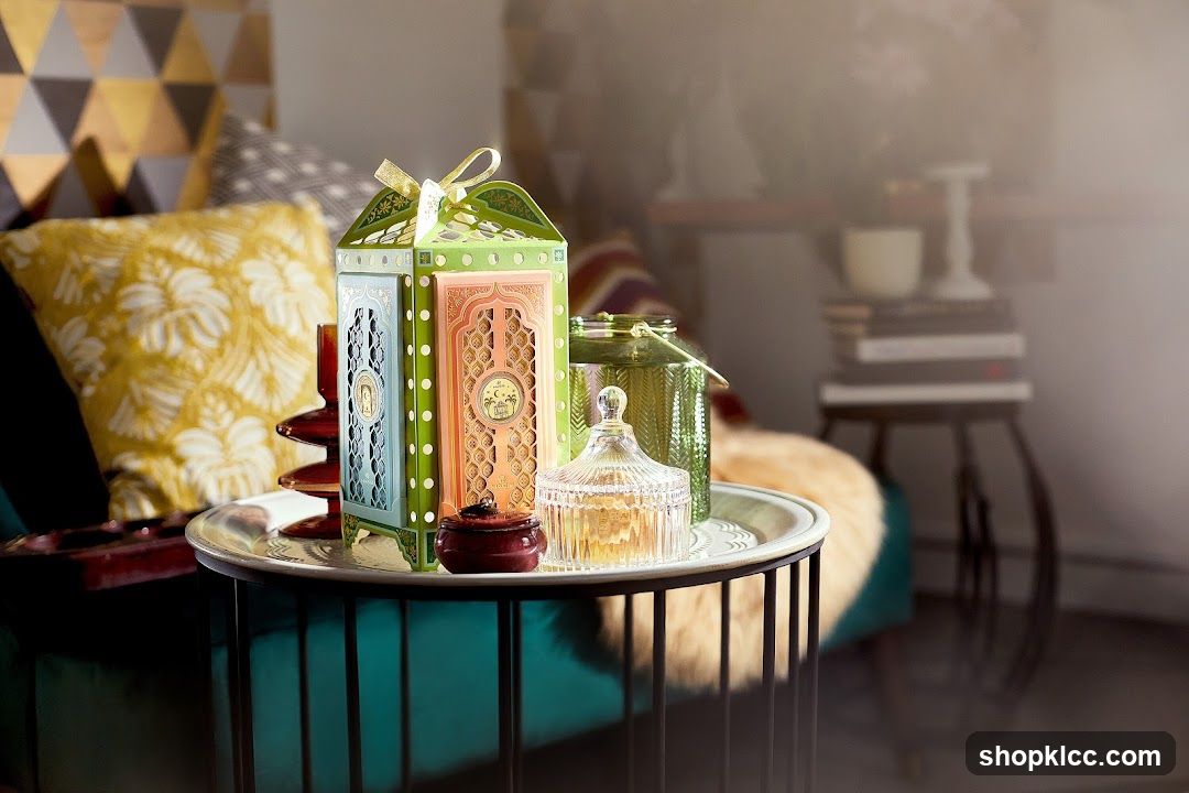 Decorative Gift Boxes and Jars on a Tray