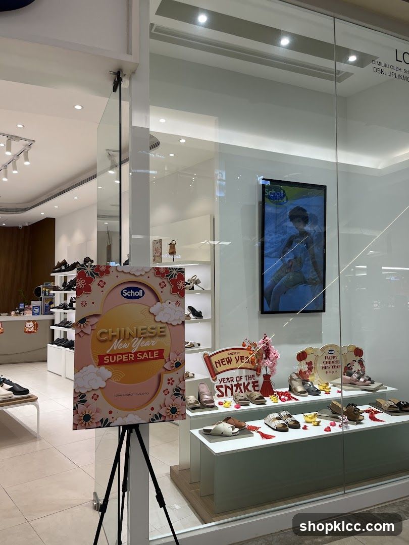 Scholl Store Window Display