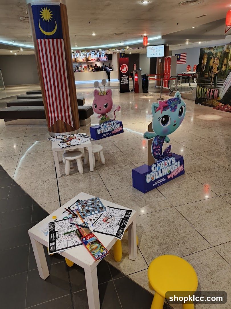 Movie Theater Lobby with Children's Activity Area