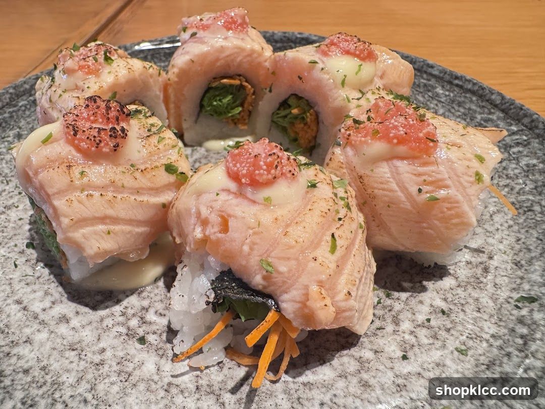 Seared Salmon Sushi Rolls