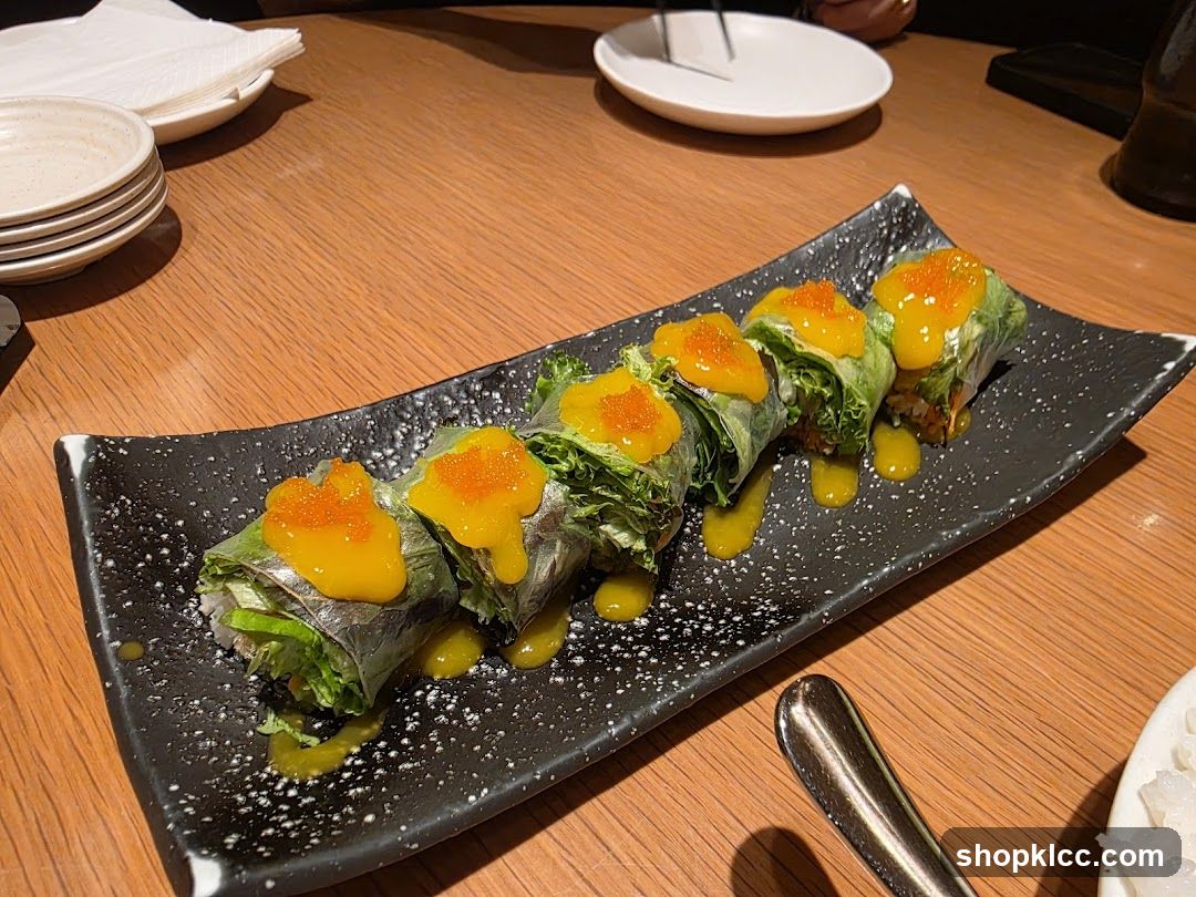 Fresh Spring Rolls with Mango Sauce