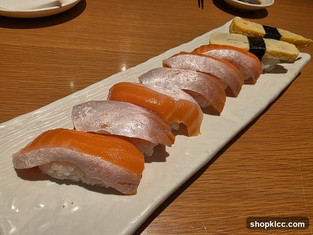 Salmon and Tamagoyaki Nigiri