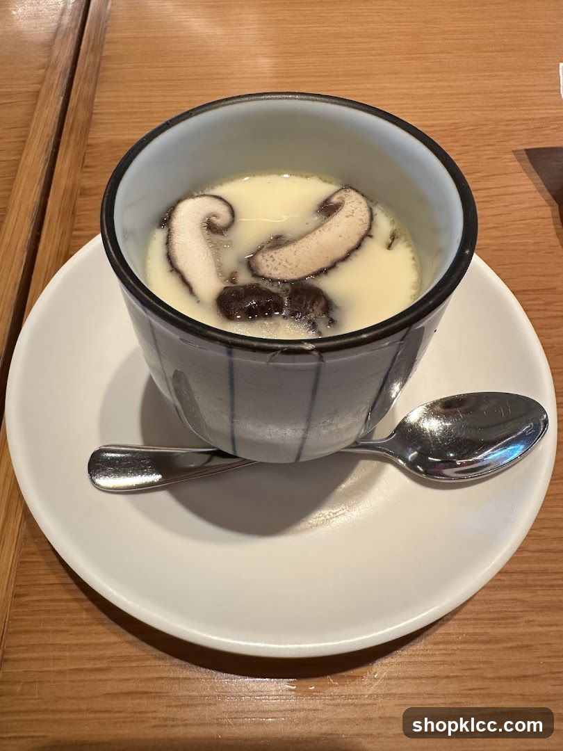 Steamed Custard with Mushrooms