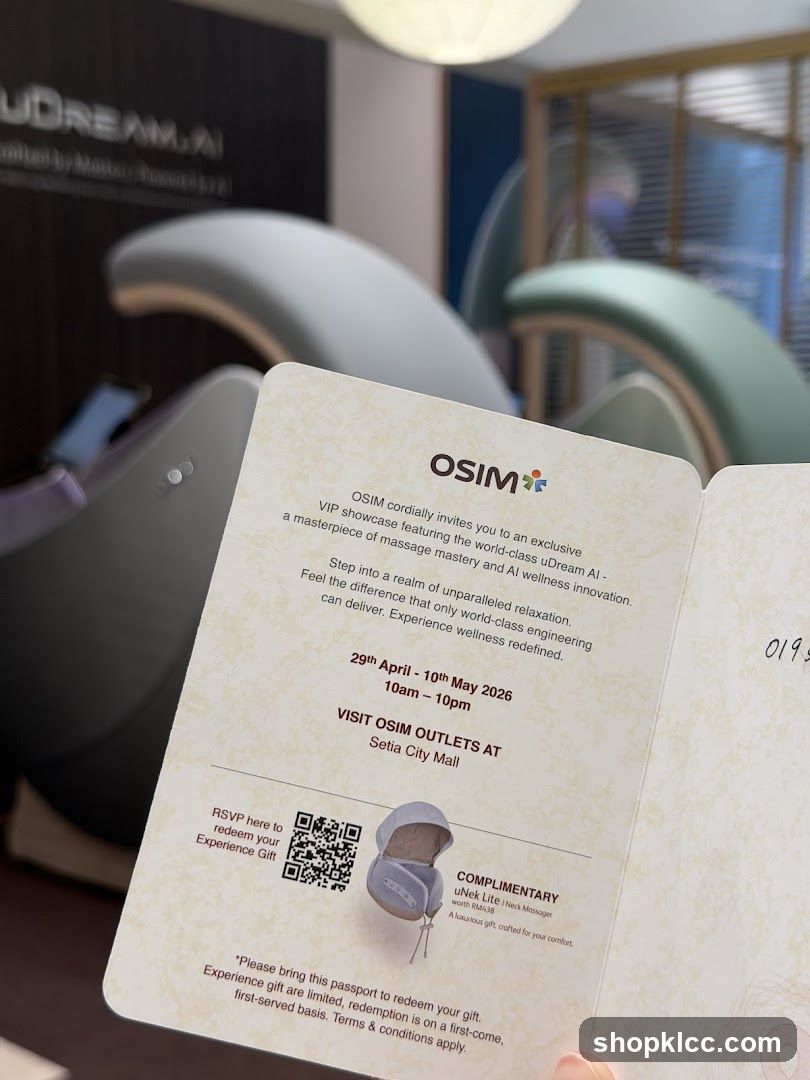OSIM VIP Showcase Invitation