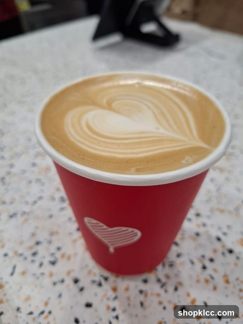 Latte with Heart Art