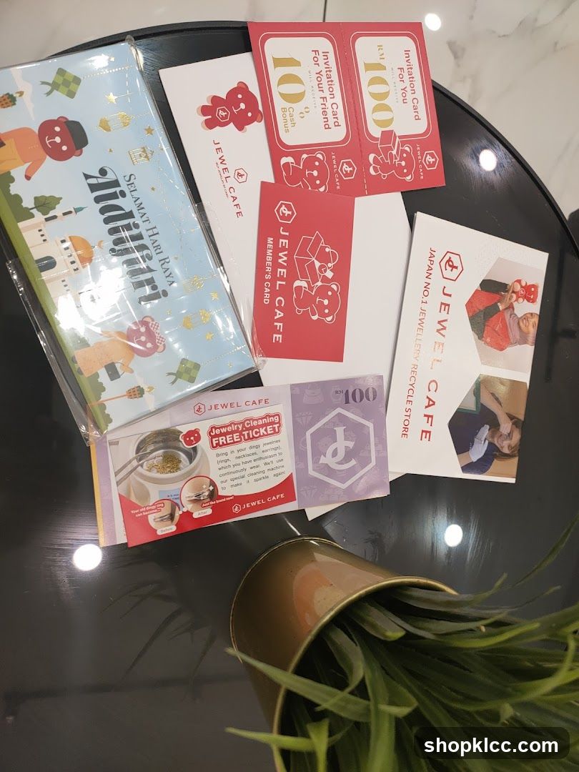 Jewel Cafe promotional materials