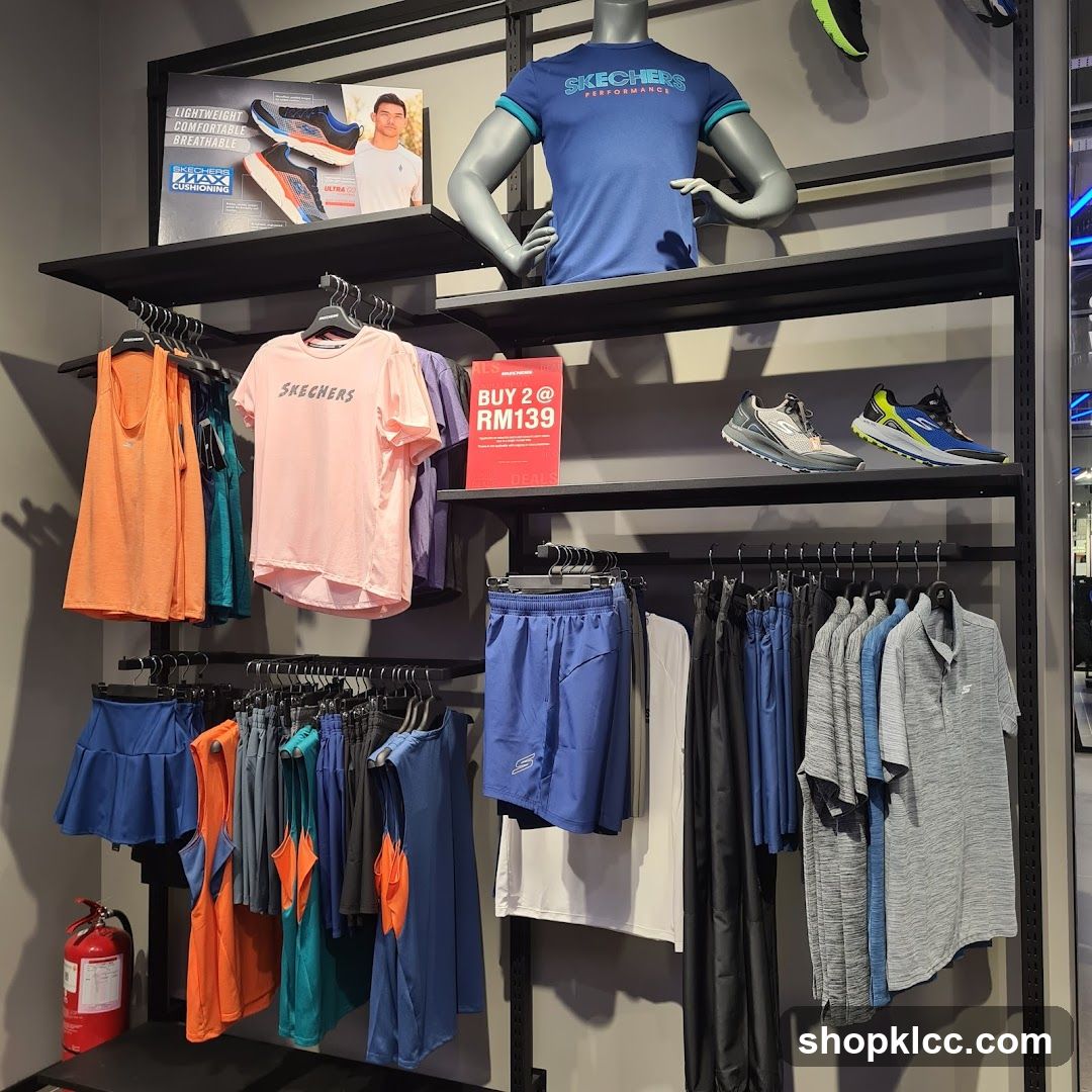 Skechers Apparel and Footwear Display