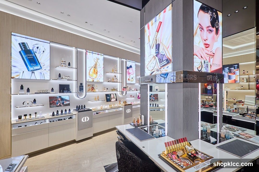 Dior Perfume and Makeup Display