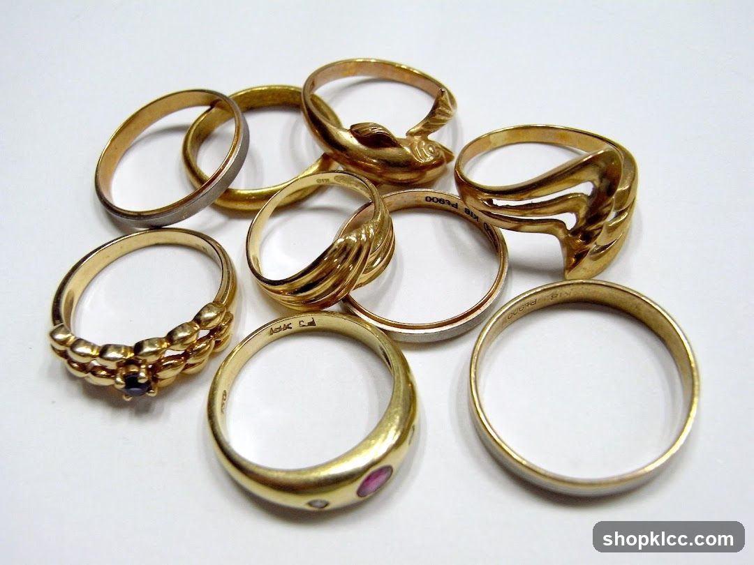 Assortment of Gold Rings