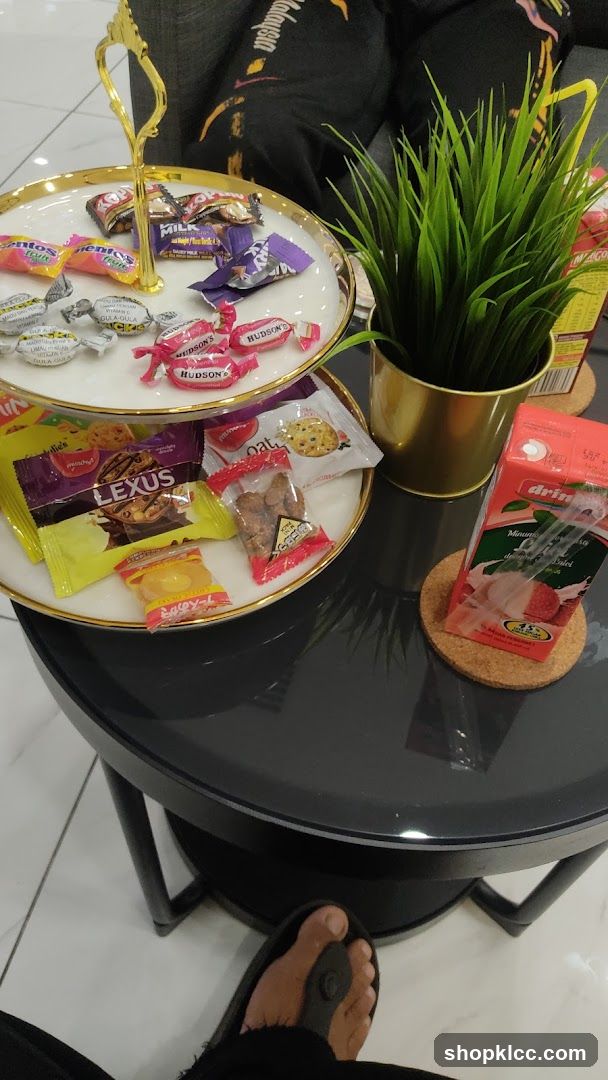 Snack Tray with Drinks