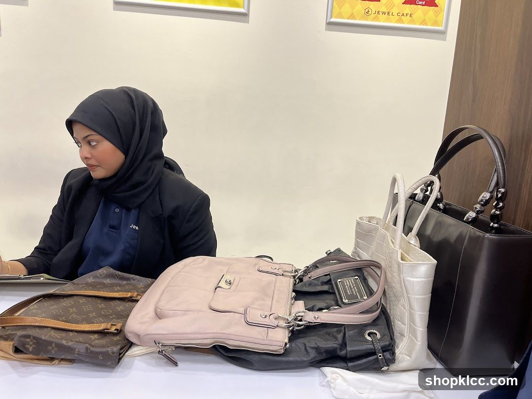 Woman with Handbags