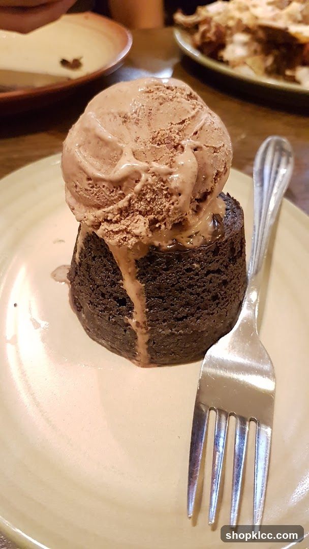 Chocolate Lava Cake with Ice Cream