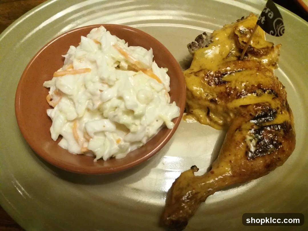 Grilled Chicken with Coleslaw