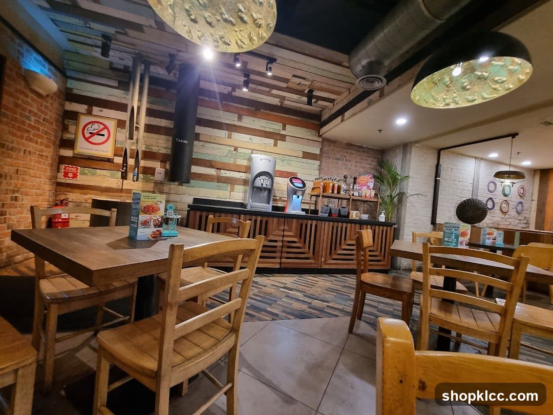 Interior of a casual dining space