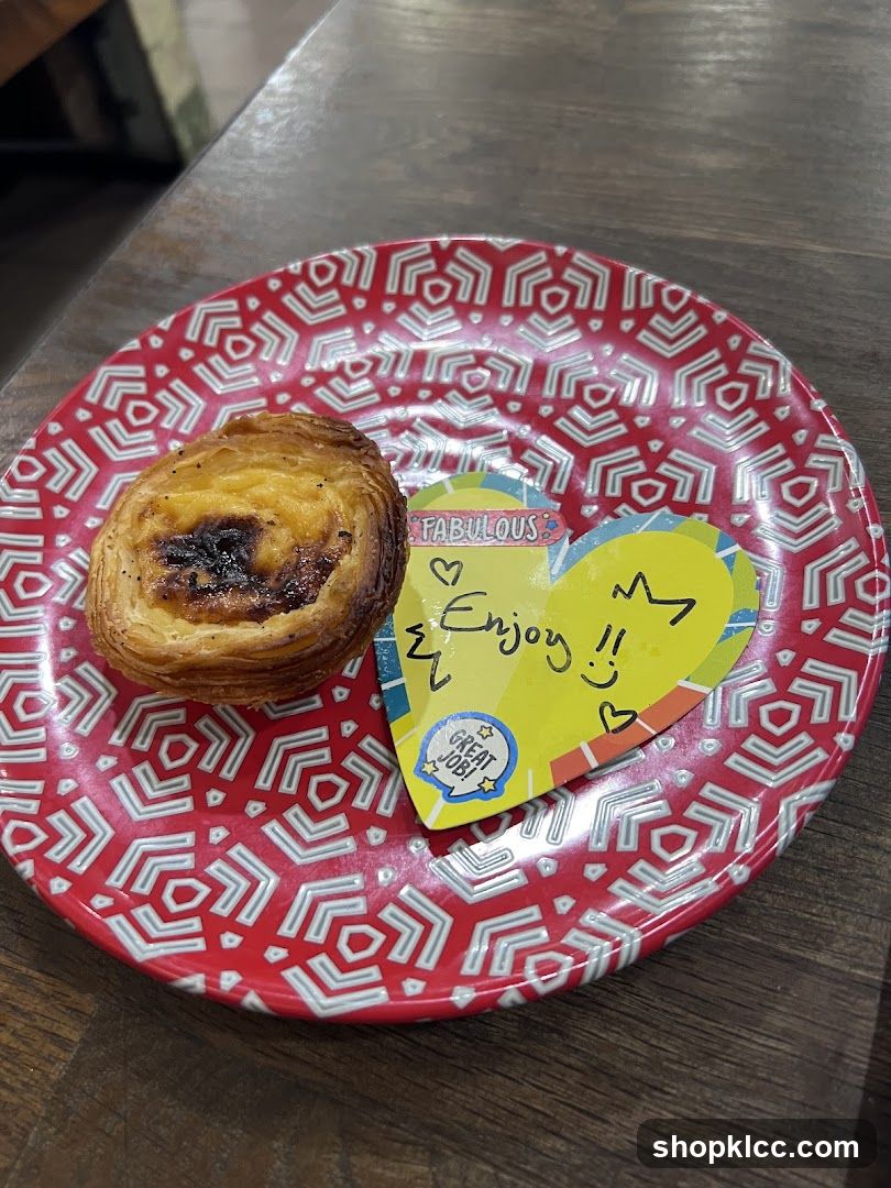 Baked Pastry on Patterned Plate