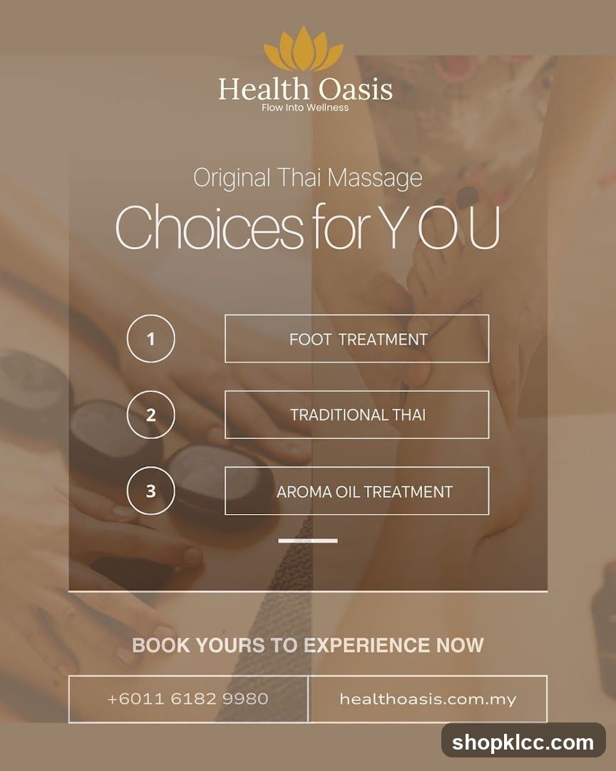 Health Oasis Massage Choices