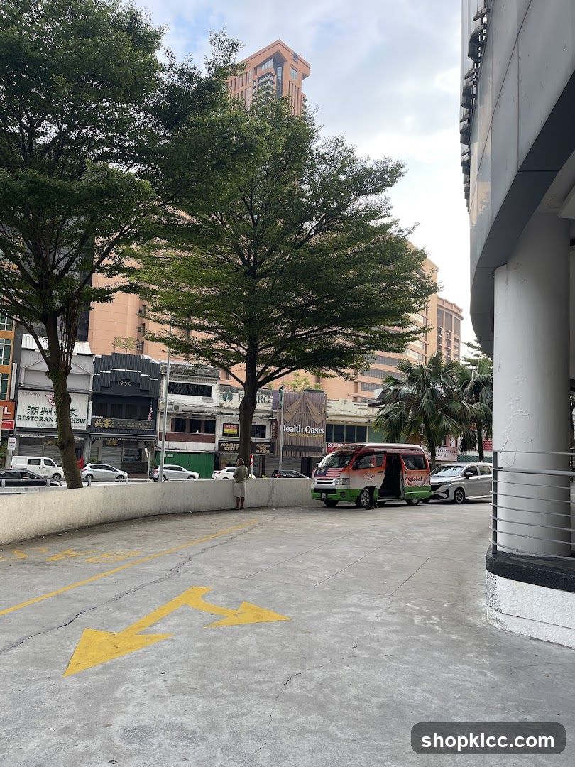 Street Scene with Van and Buildings