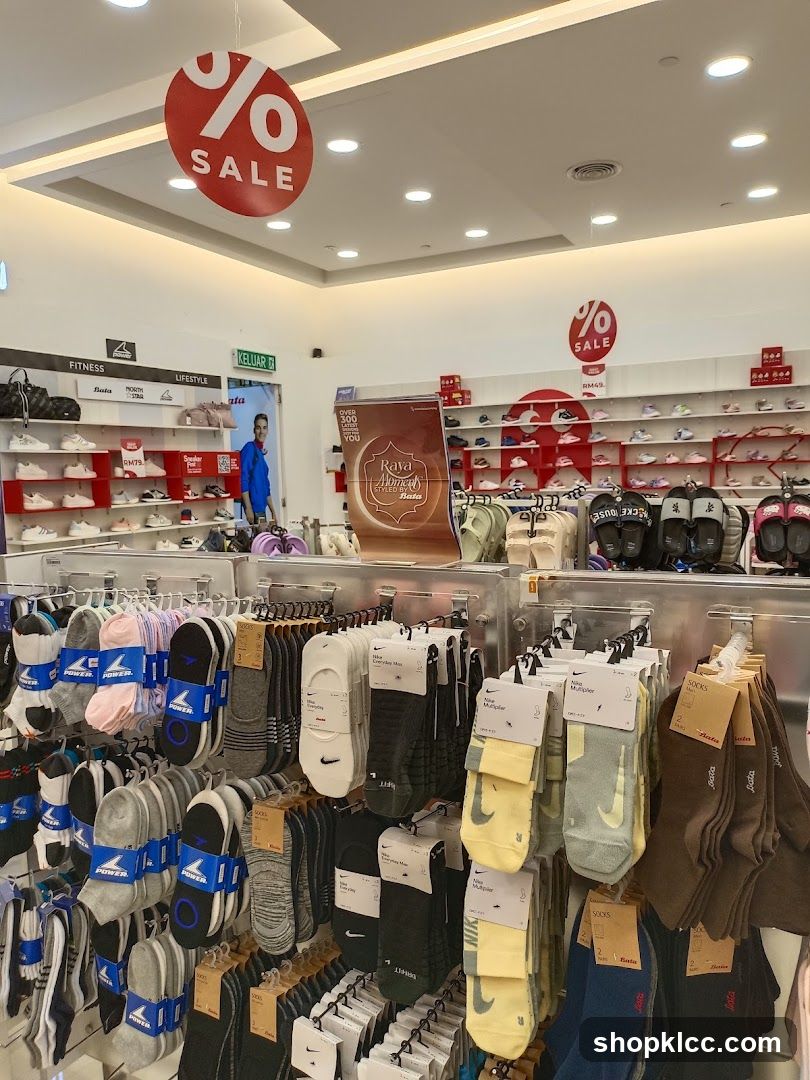 Shoe and Sock Store Display