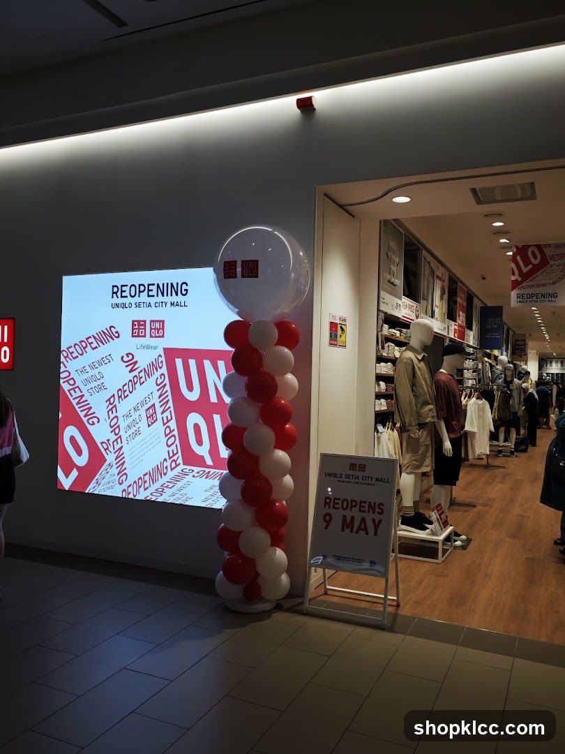 Uniqlo Setia City Mall Reopening