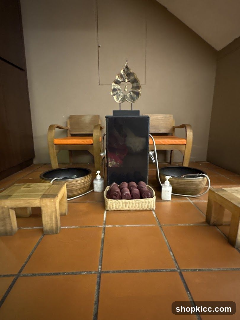 Spa Foot Soak Area