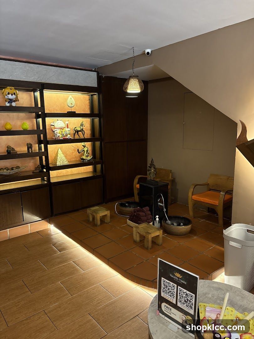 Spa Interior with Foot Massage Area