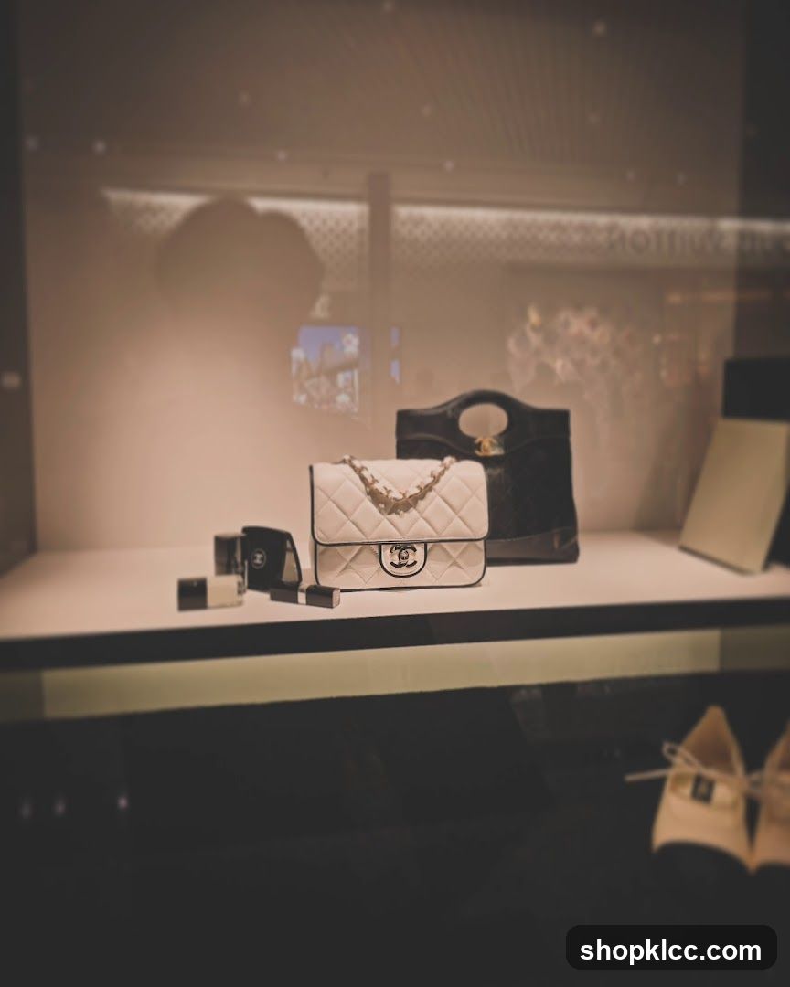 Chanel Handbags and Accessories Display
