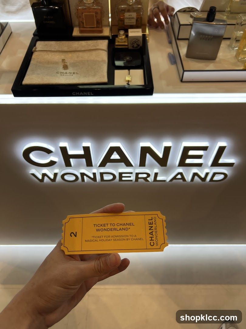 Chanel Wonderland Ticket