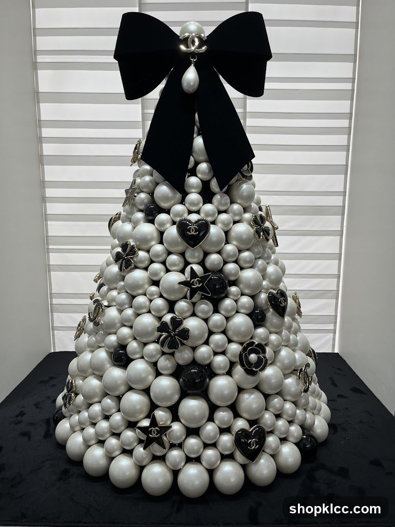 Chanel-themed Christmas Tree Decoration