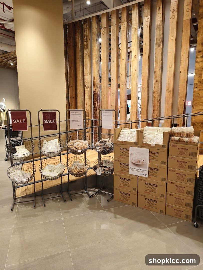 Sale Display with Snacks