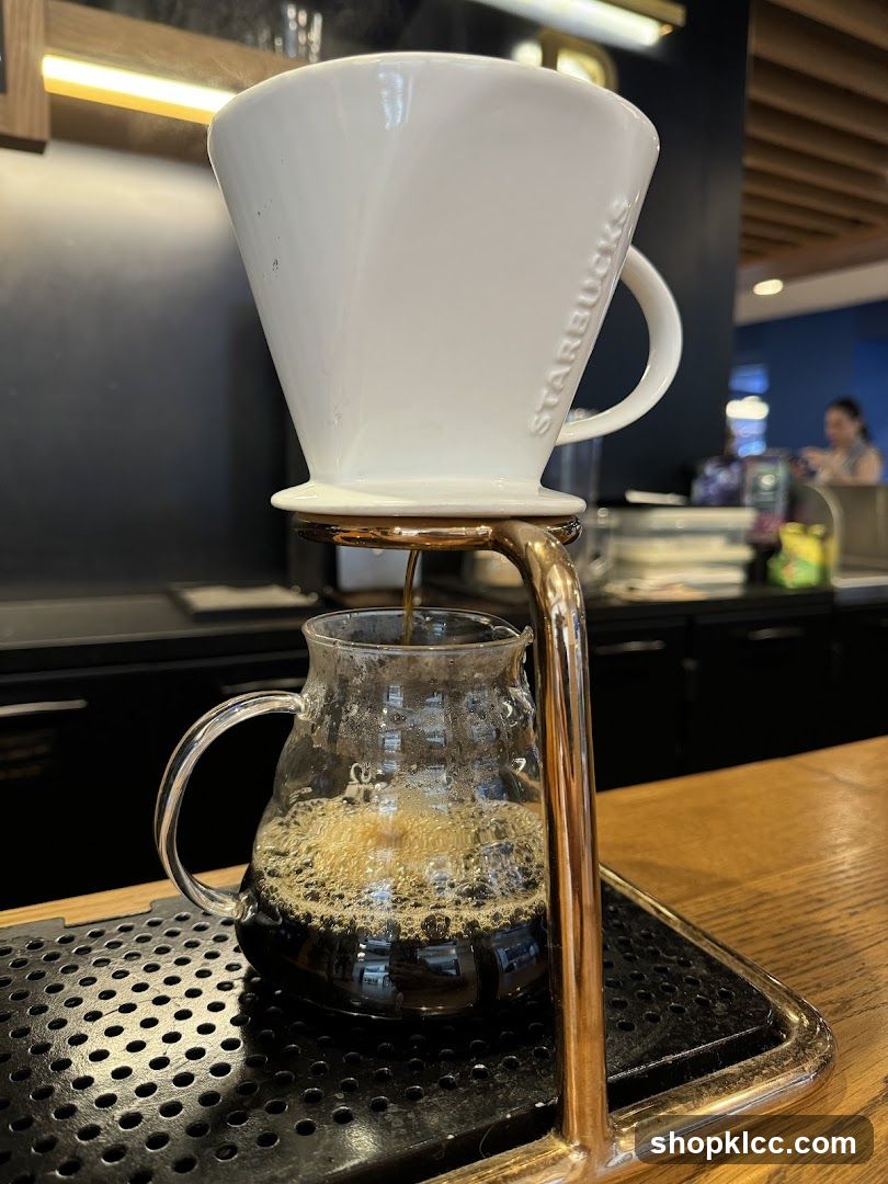 Pour-over coffee brewing