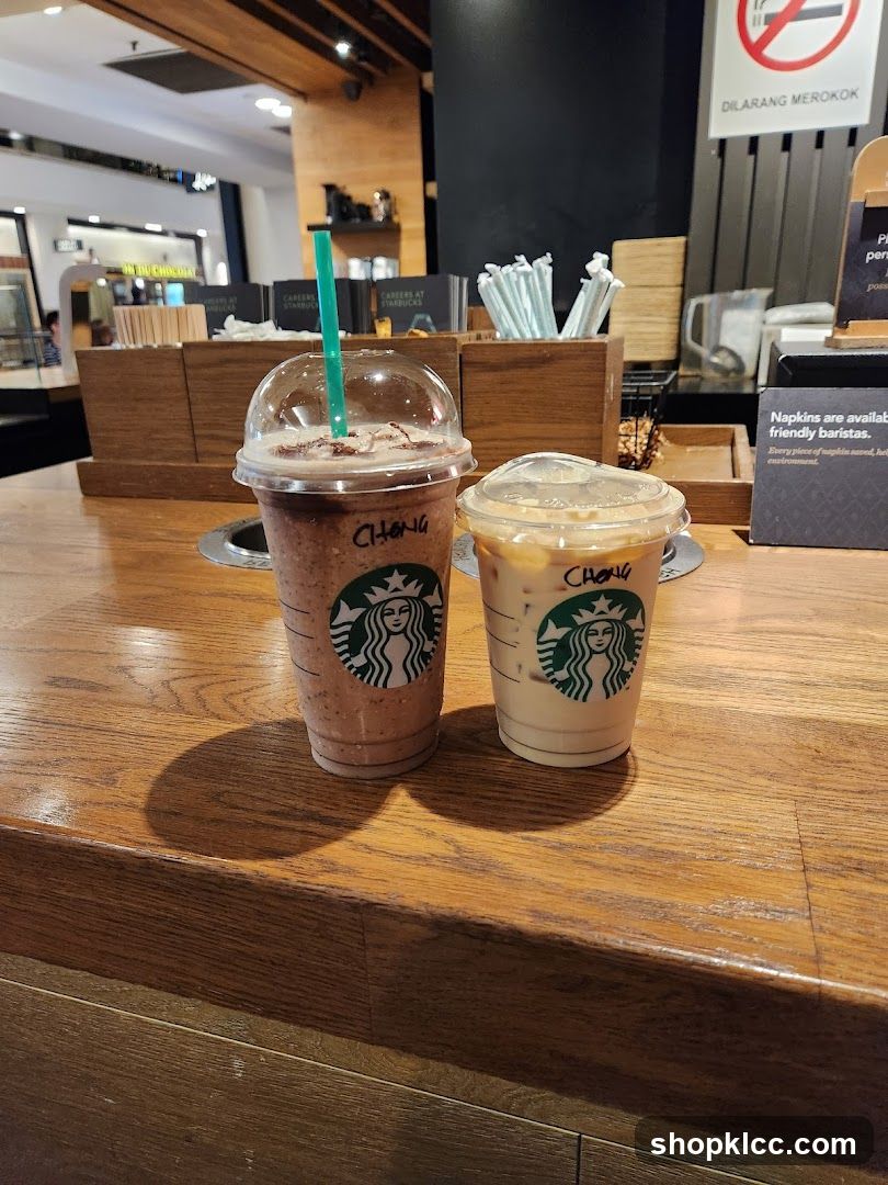 Two Starbucks Drinks