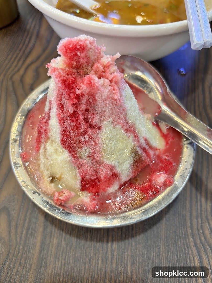 Shaved Ice Dessert