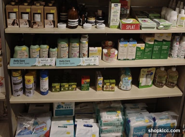 Various Products on Shelves