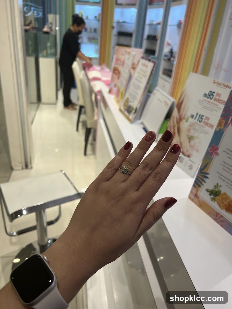 Nail Salon Interior with Manicure Promotions