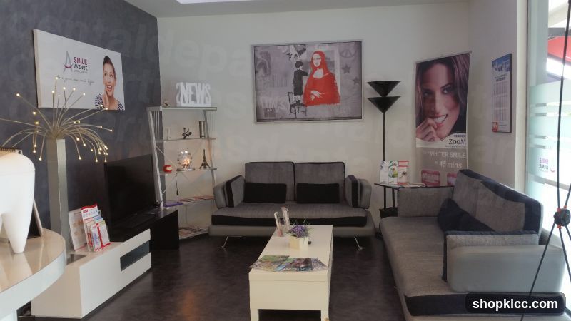 Interior of a modern lounge or showroom