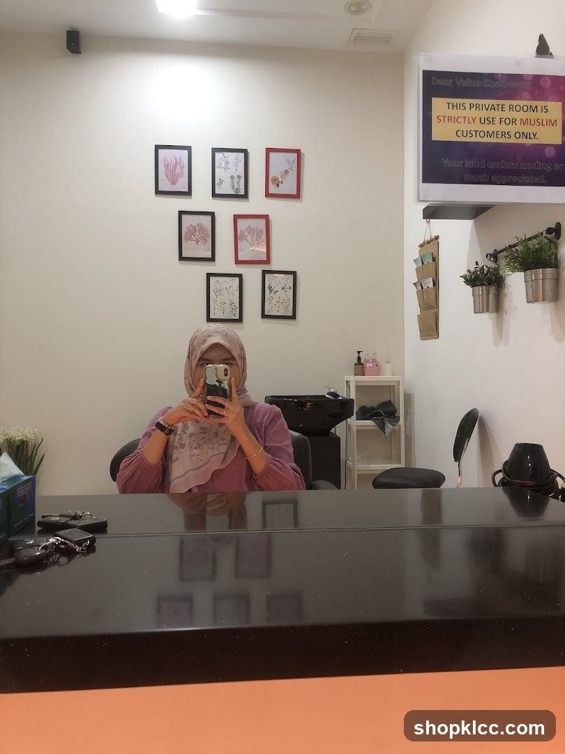 Interior of a salon