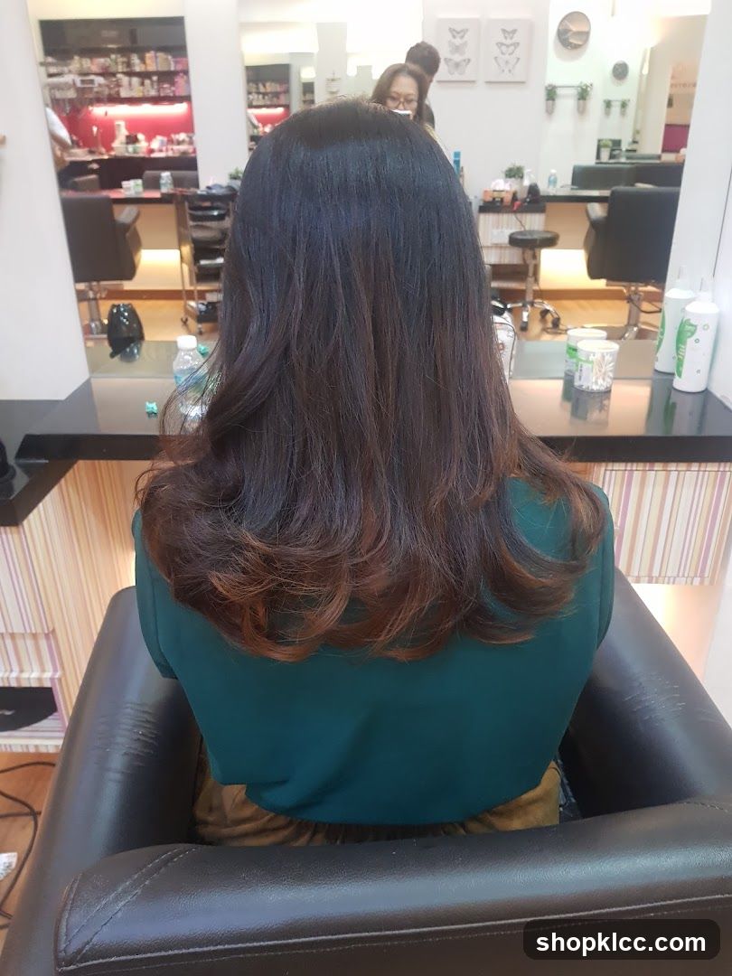 Woman in Salon Chair