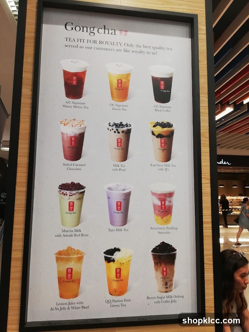 Gong Cha Menu