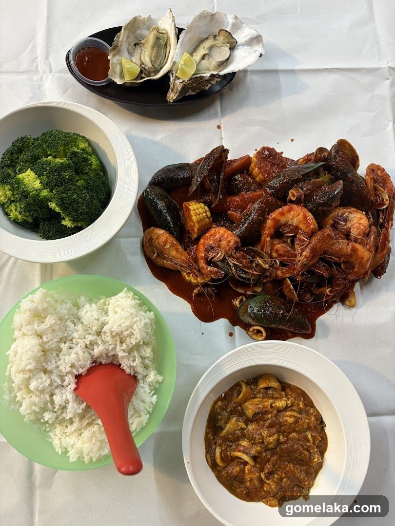 Seafood Meal Spread