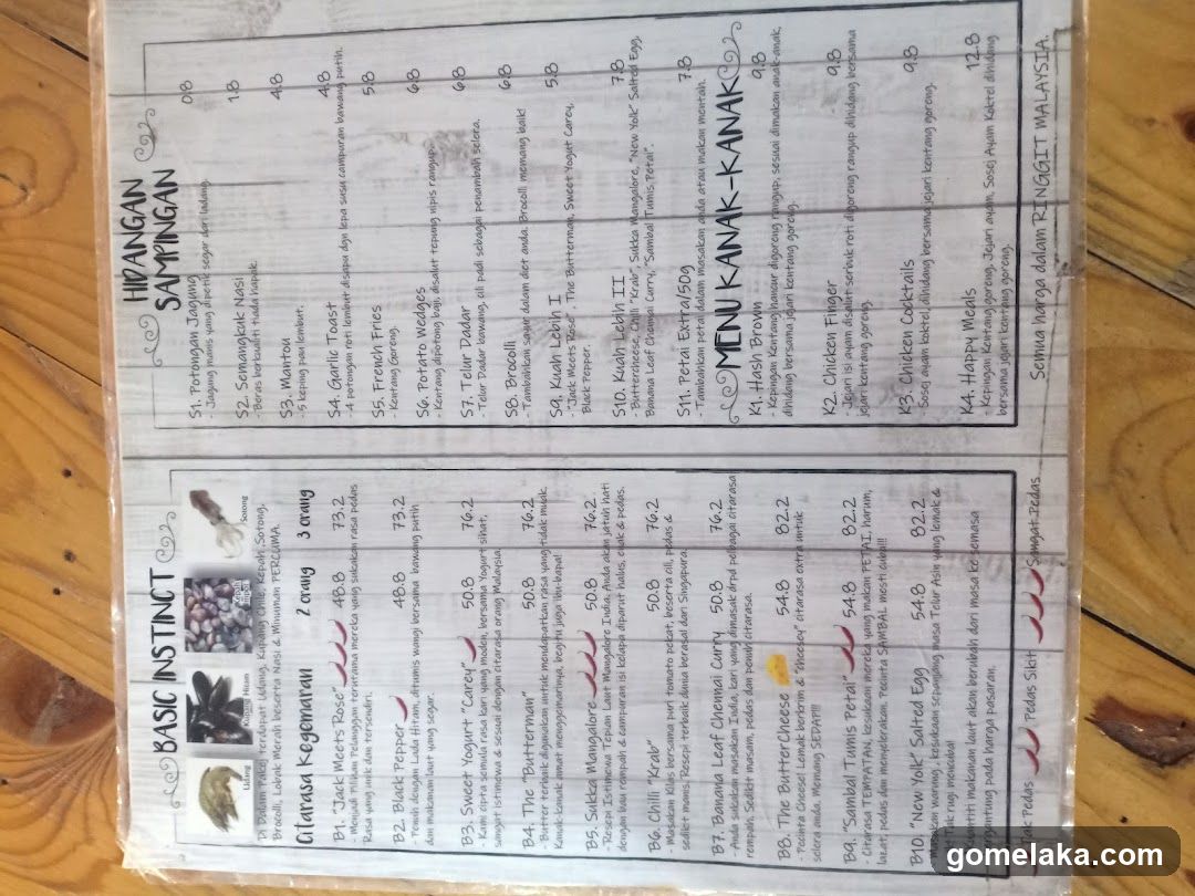 Restaurant Menu