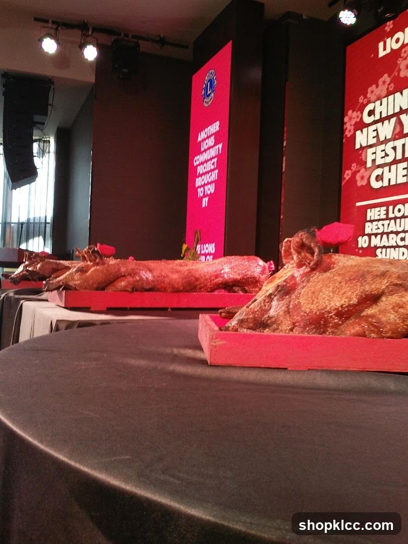 Roasted Pigs Display
